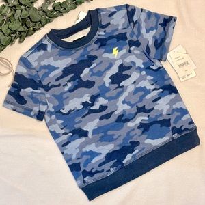 NWT Joe’s Jeans Short Sleeve Camo Printed Sweatshirt 24M
